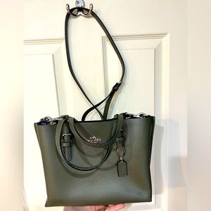 Olive green Coach purse